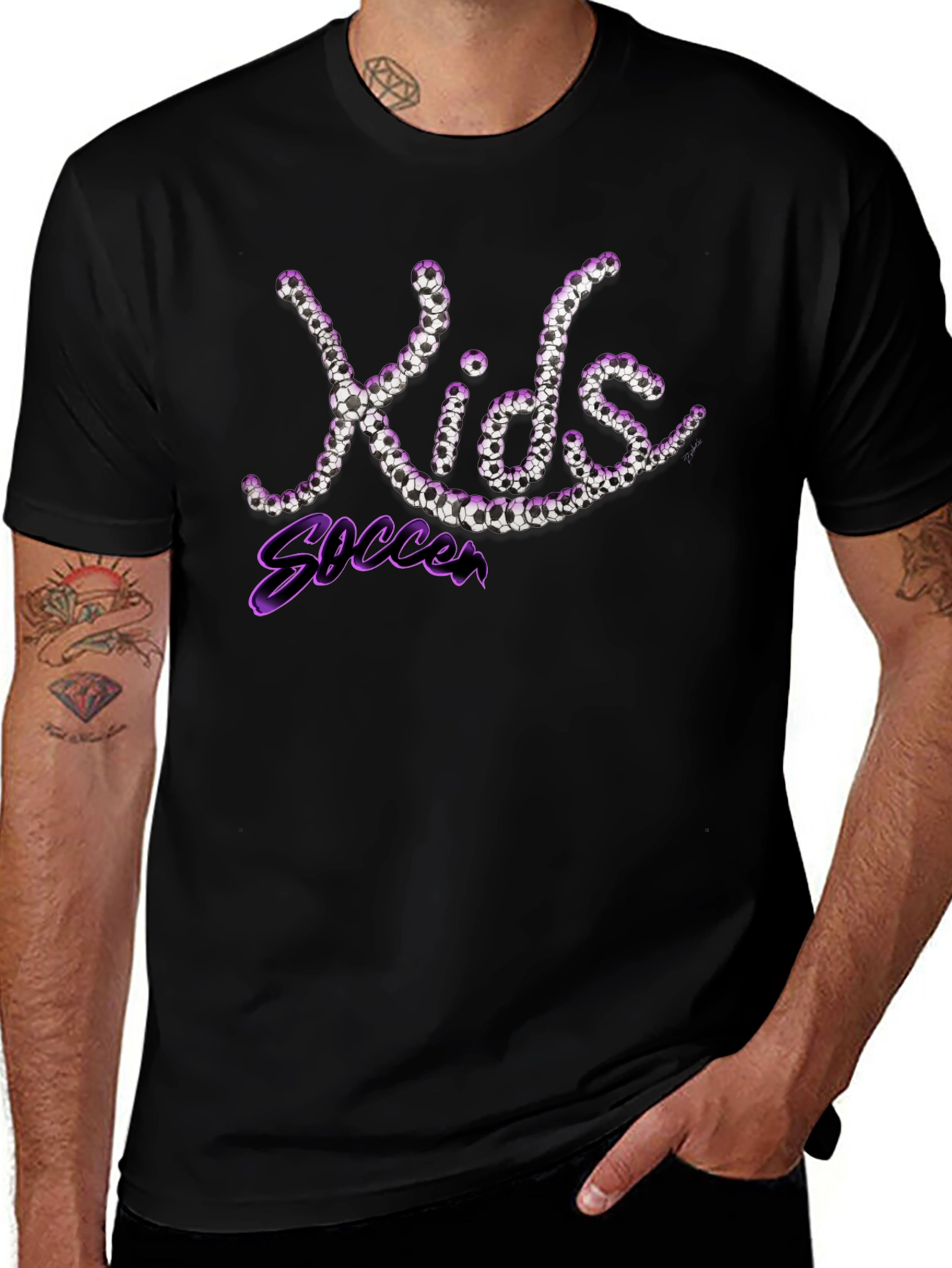 Kids Soccer Graphic T-Shirt - Sports Tee