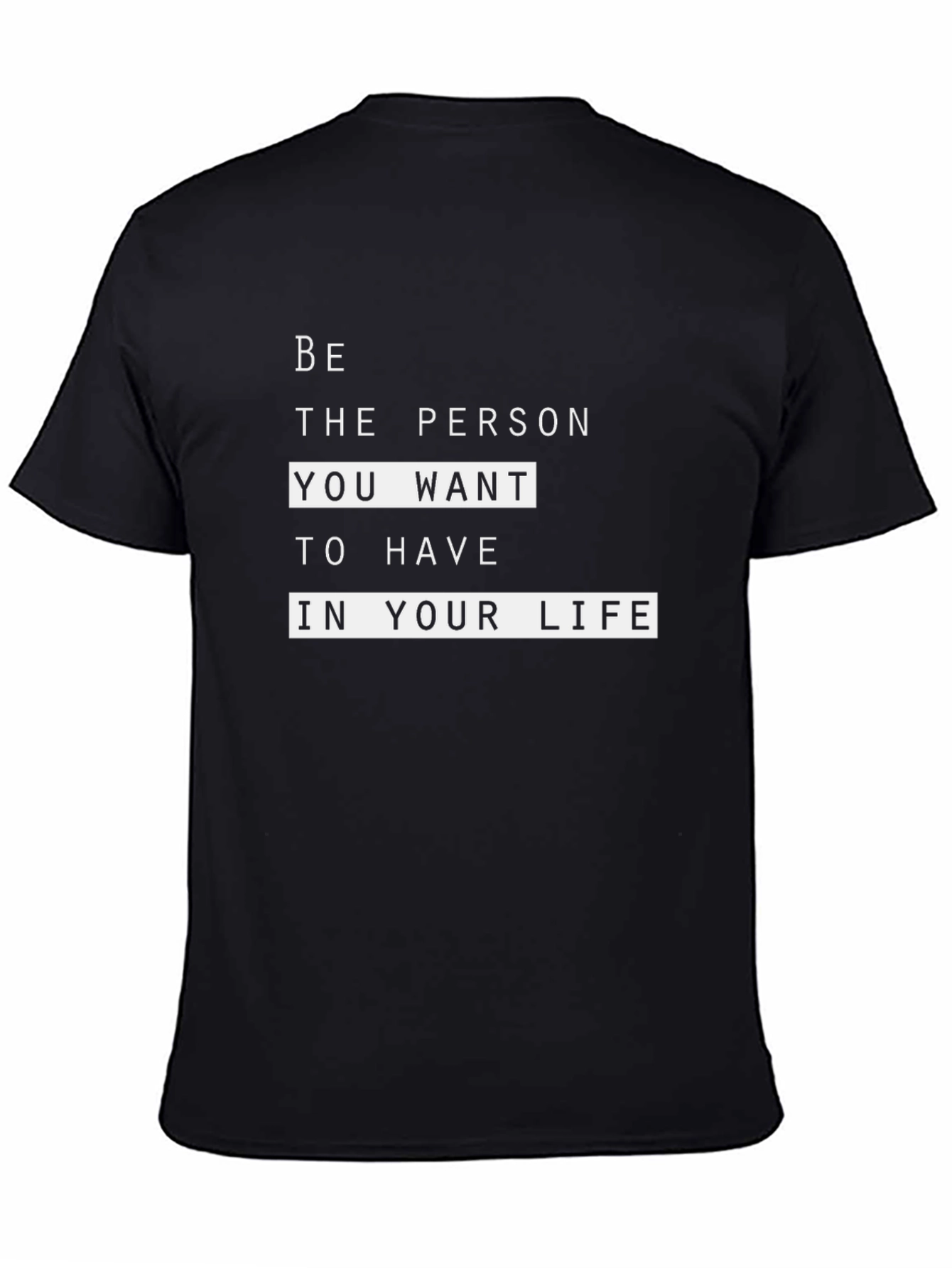 Be The Person Black Graphic Tee