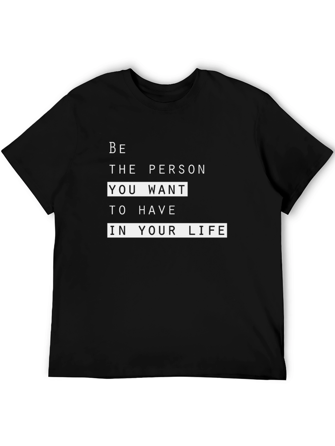 Be The Person Black Graphic Tee