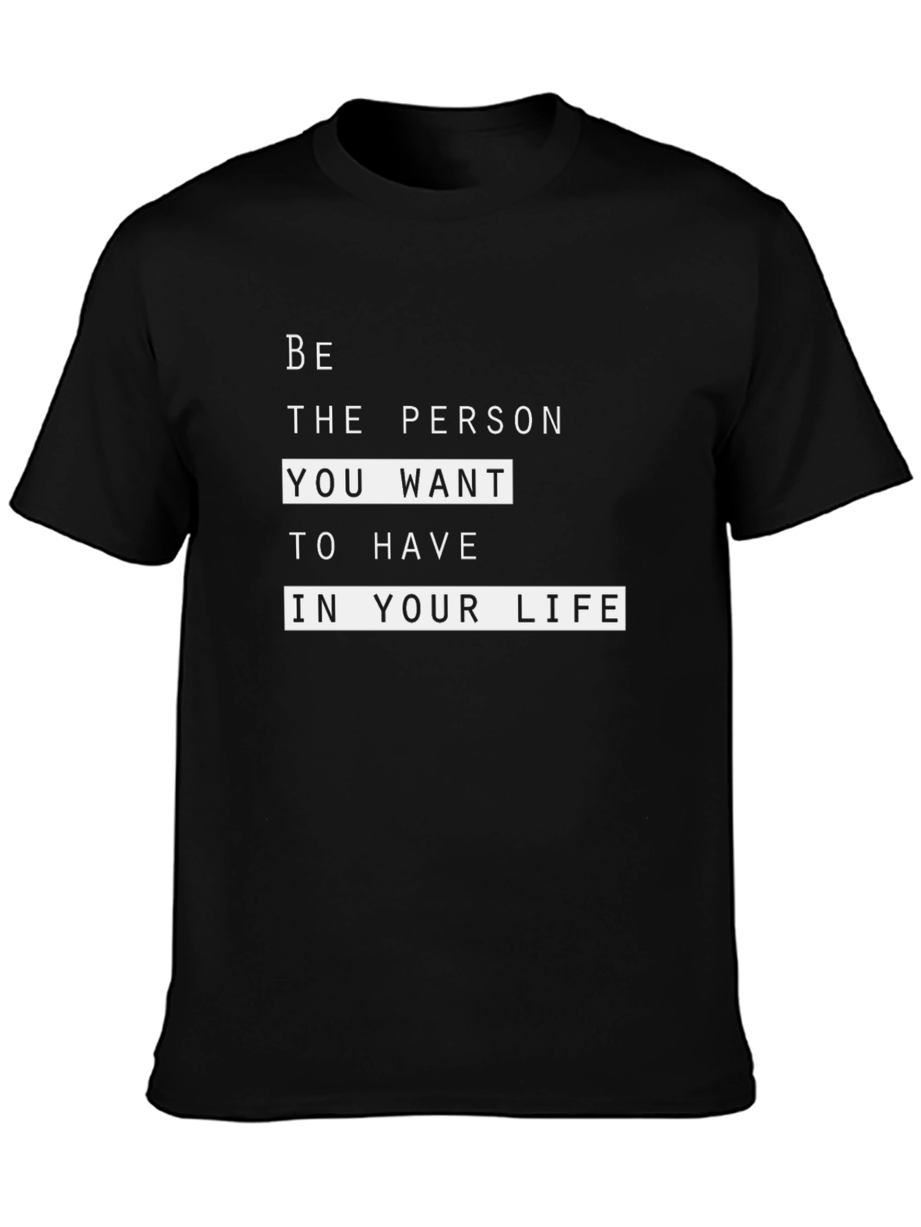Be The Person Black Graphic Tee