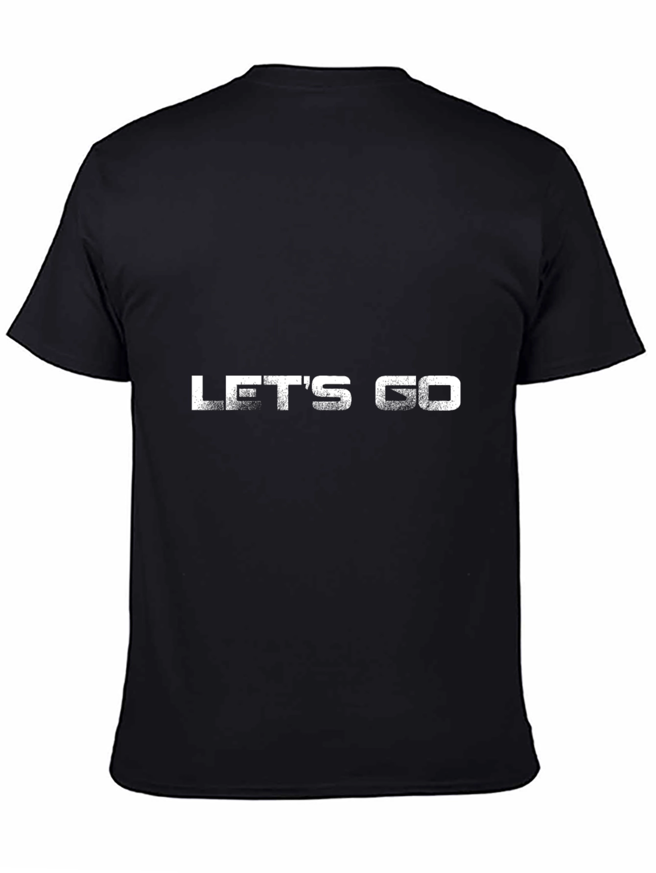 Lets Go Graphic Black T-Shirt
