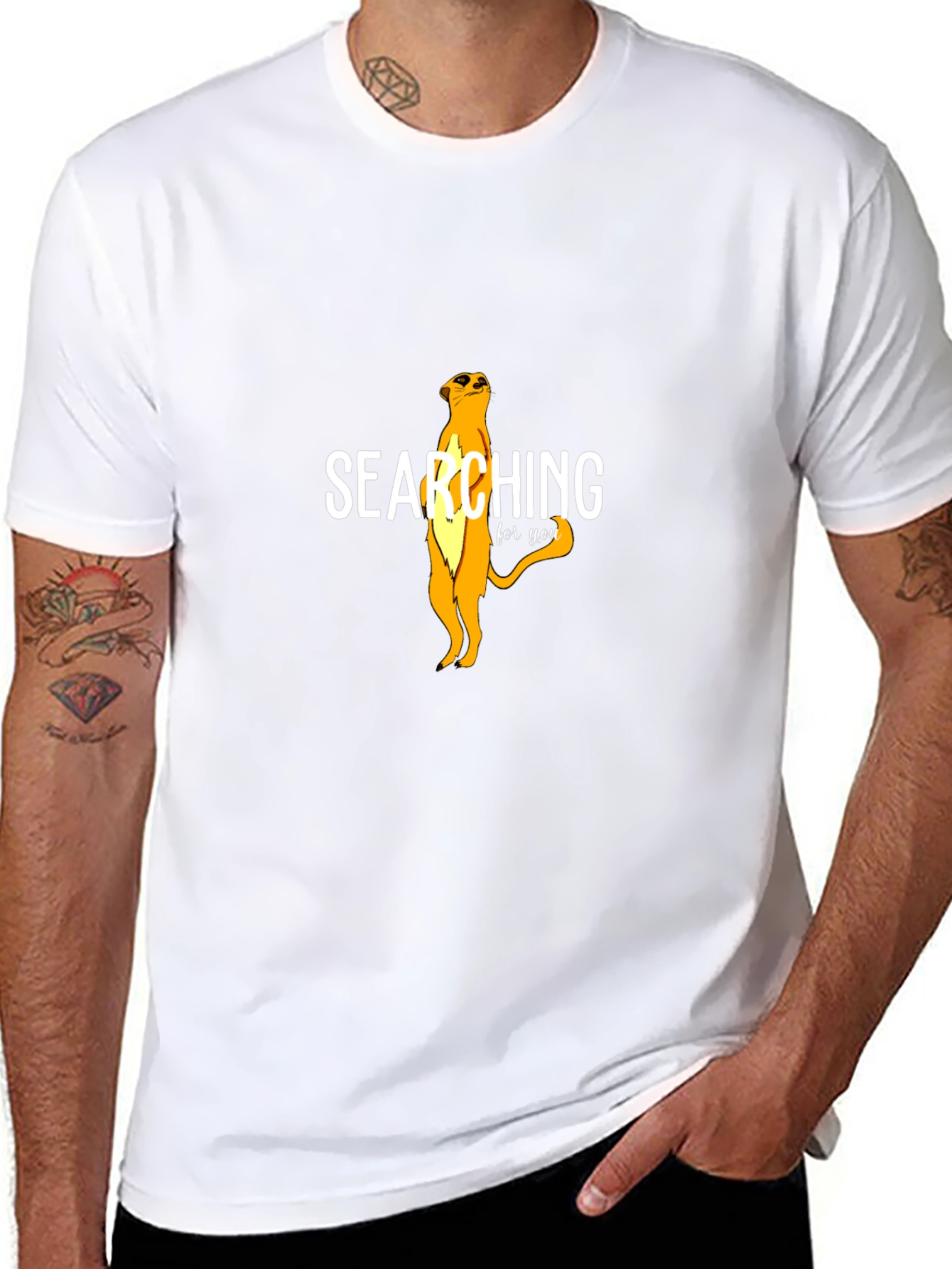 Searching For You Meerkat Graphic Tee