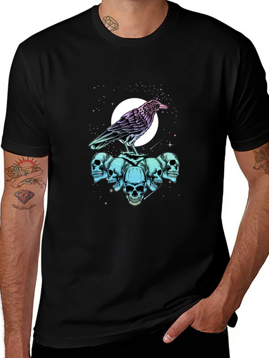 Raven Skull Graphic Tee