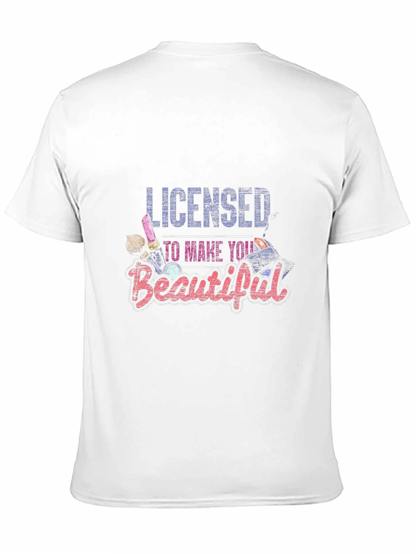 Licensed to Make You Beautiful Black Graphic Tee