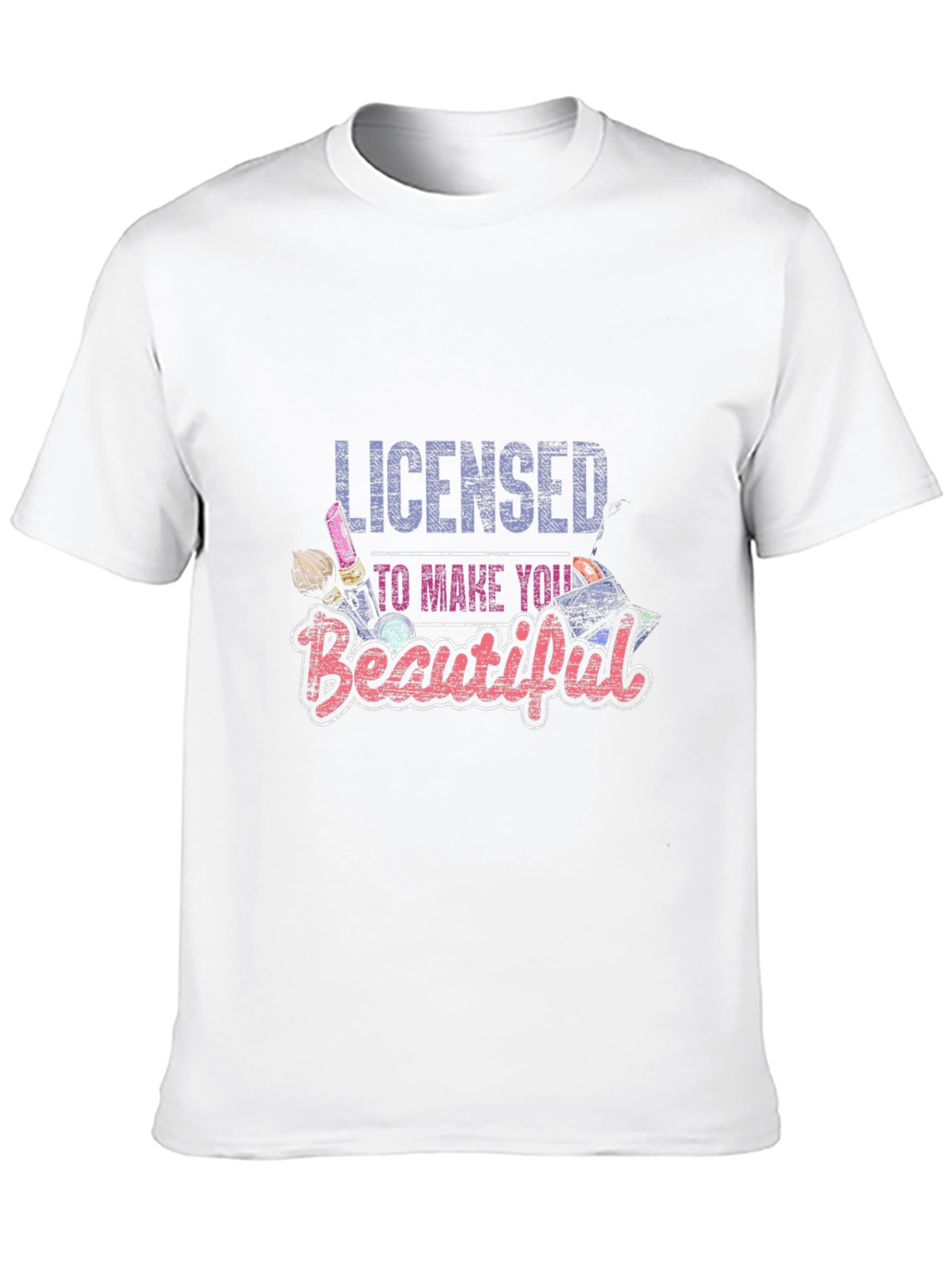Licensed to Make You Beautiful Black Graphic Tee