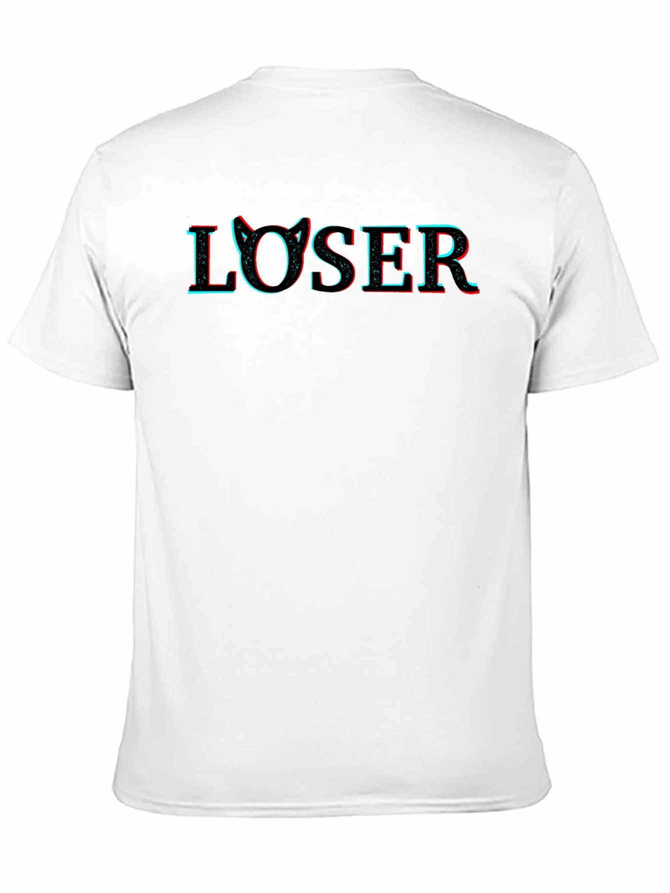 Loser Cat Ear Graphic T-Shirt - Edgy & Stylish
