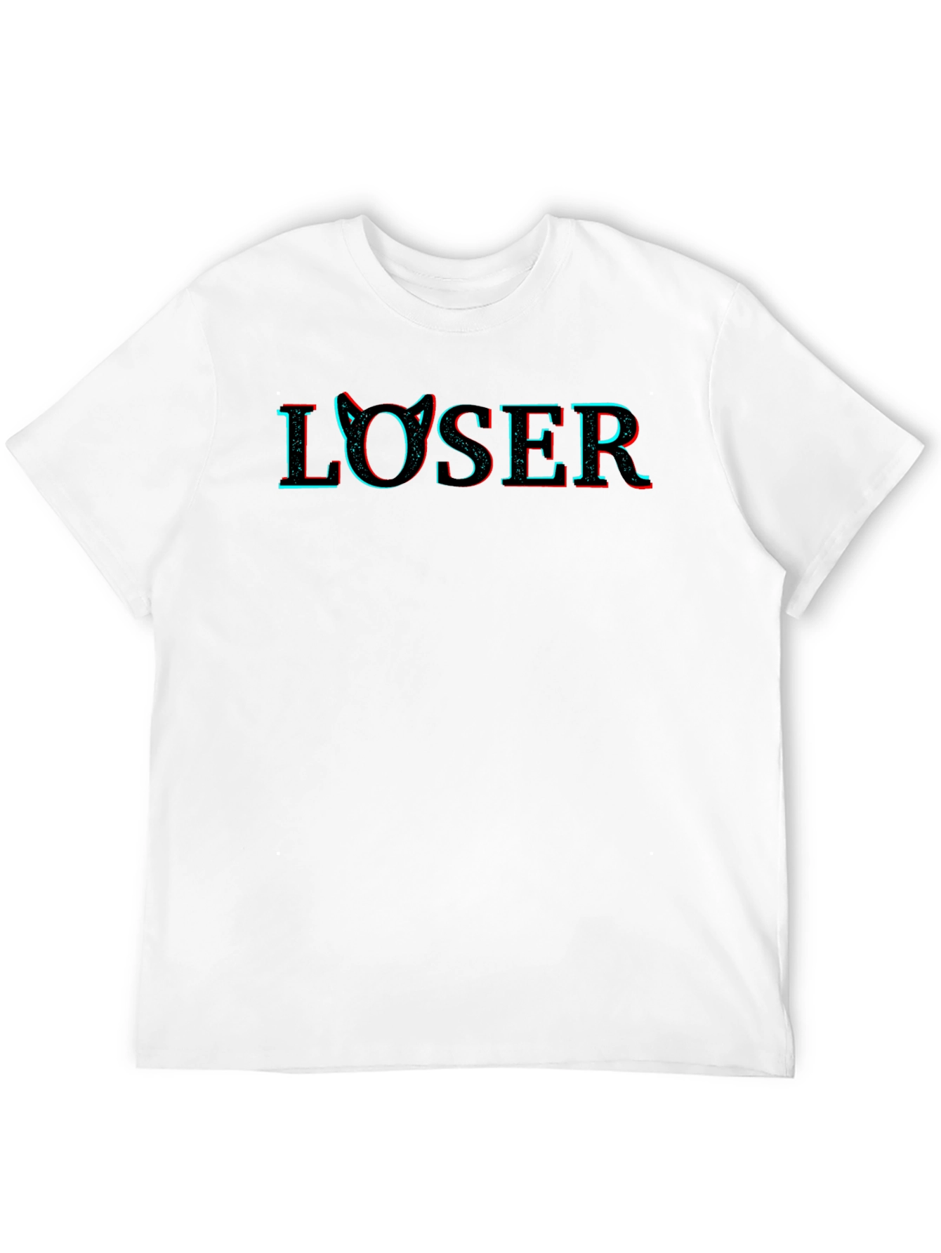 Loser Cat Ear Graphic T-Shirt - Edgy & Stylish