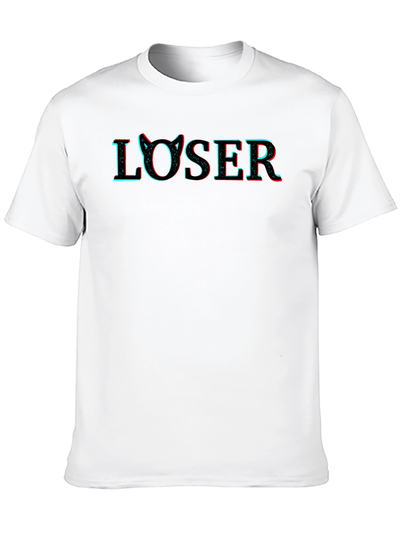 Loser Cat Ear Graphic T-Shirt - Edgy & Stylish