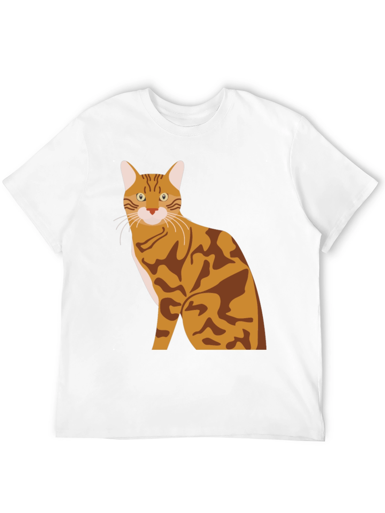 Bengal Cat Graphic Tee - Stylish Mens T-Shirt