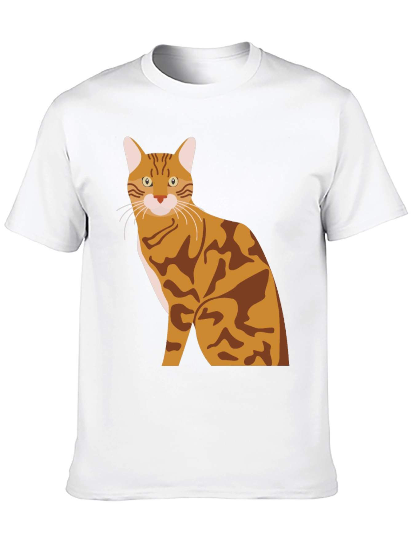 Bengal Cat Graphic Tee - Stylish Mens T-Shirt