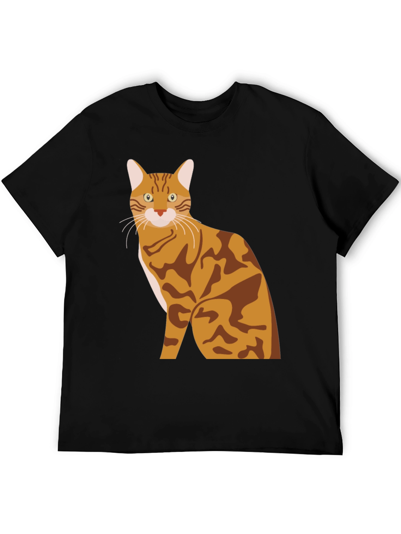 Bengal Cat Graphic Tee - Stylish Mens T-Shirt