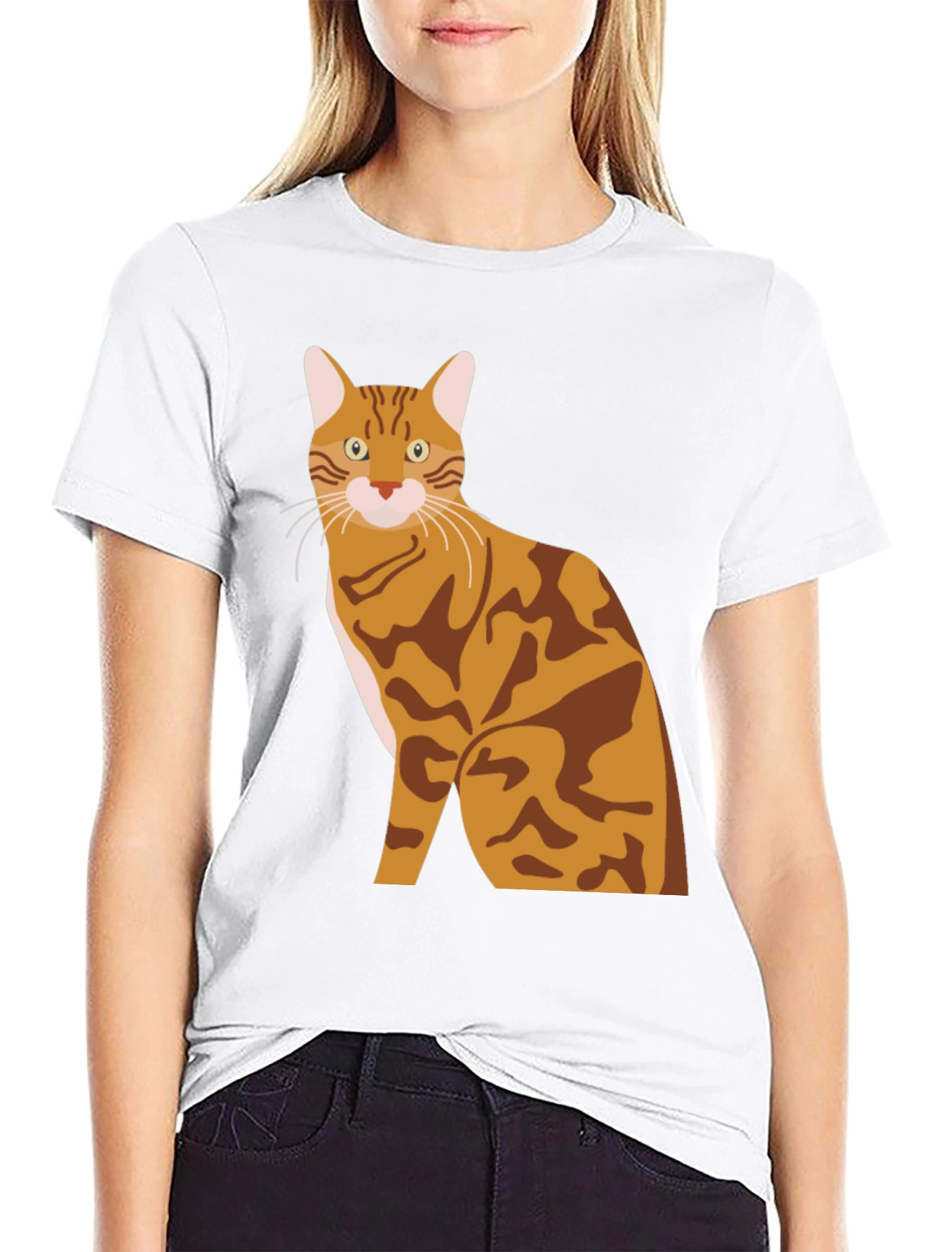 Bengal Cat Graphic Tee - Stylish Mens T-Shirt