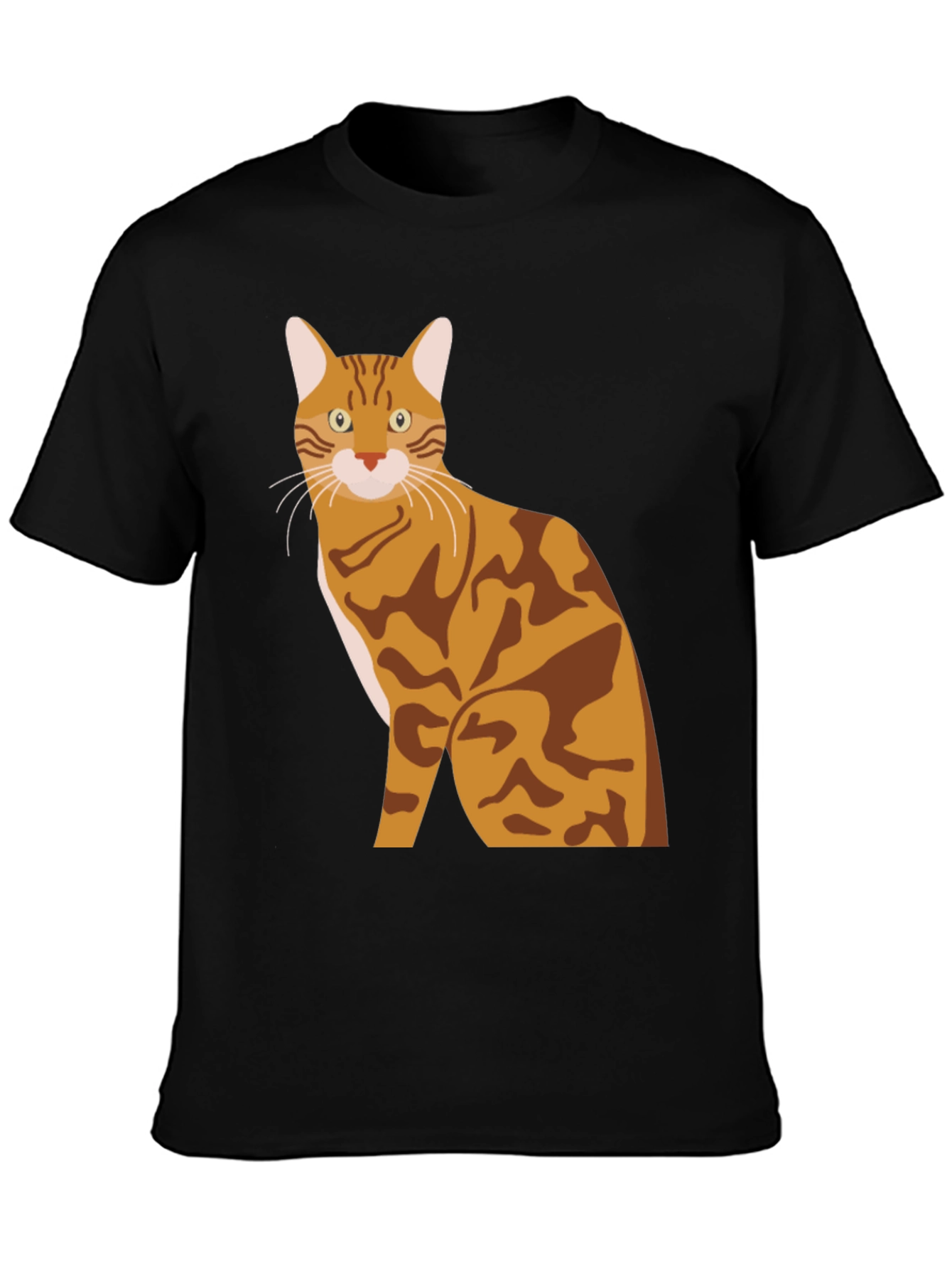 Bengal Cat Graphic Tee - Stylish Mens T-Shirt