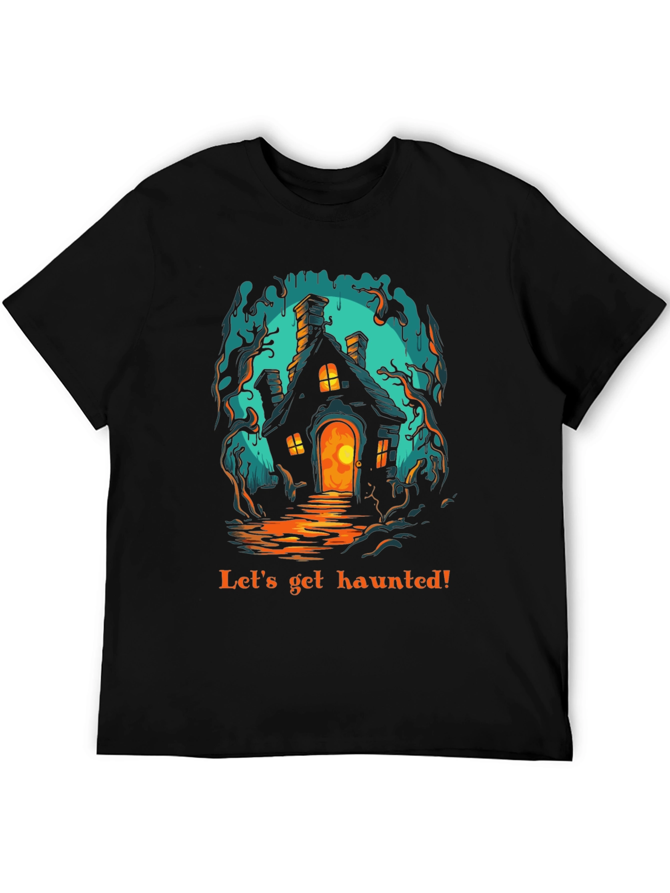 Haunted House Graphic T-Shirt - Spooky Season Ready!