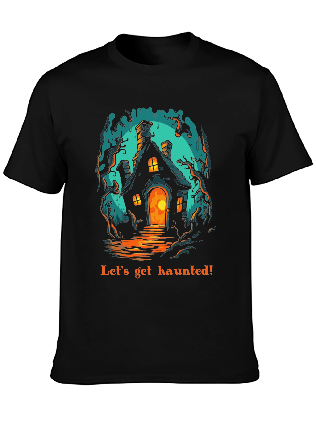 Haunted House Graphic T-Shirt - Spooky Season Ready!