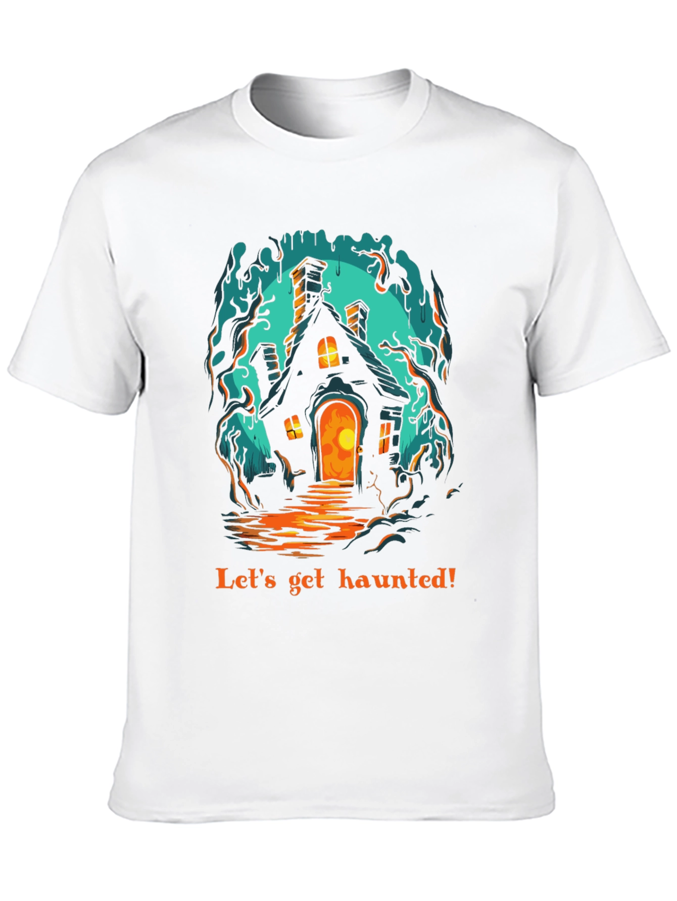 Haunted House Graphic T-Shirt - Spooky Season Ready!