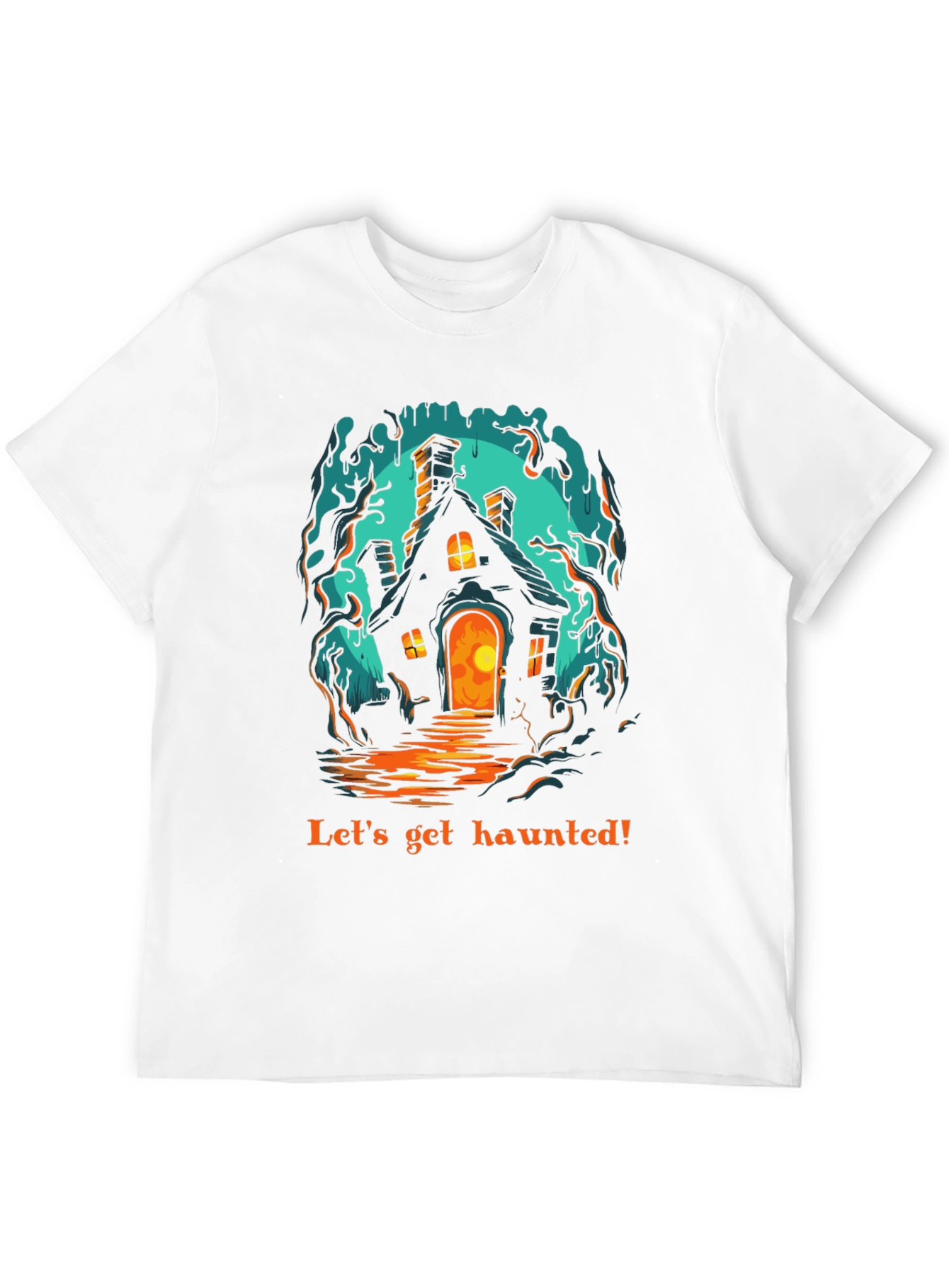 Haunted House Graphic T-Shirt - Spooky Season Ready!
