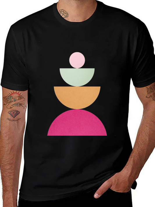 Geometric Totem Black T-Shirt