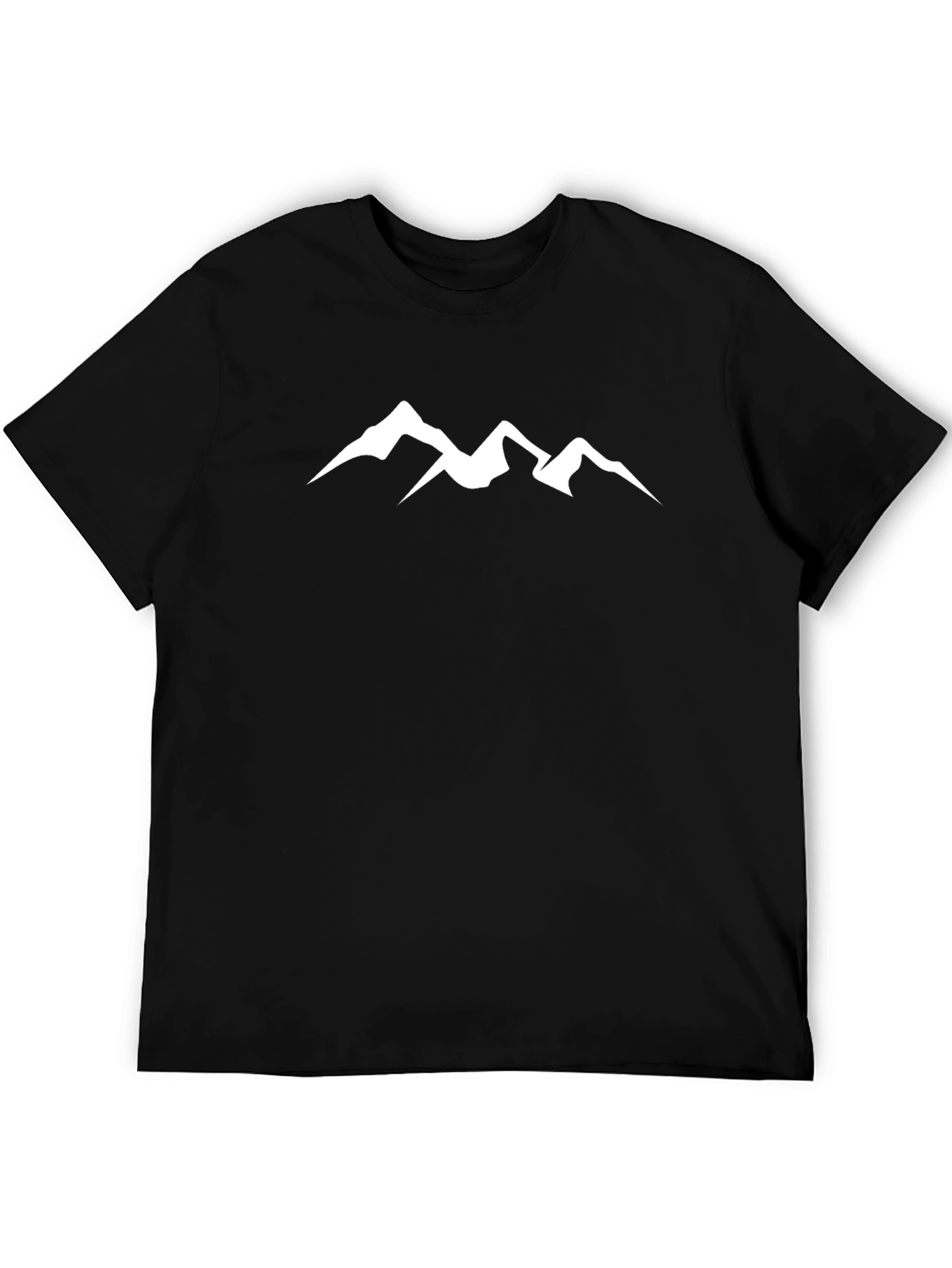 Mountain Graphic Black T-Shirt | Mens Casual Tee