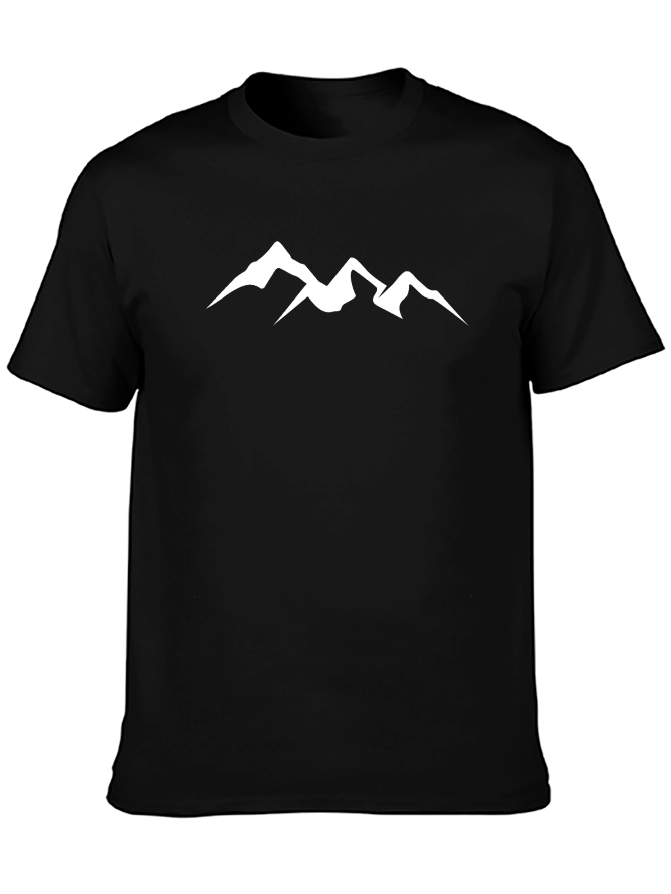 Mountain Graphic Black T-Shirt | Mens Casual Tee