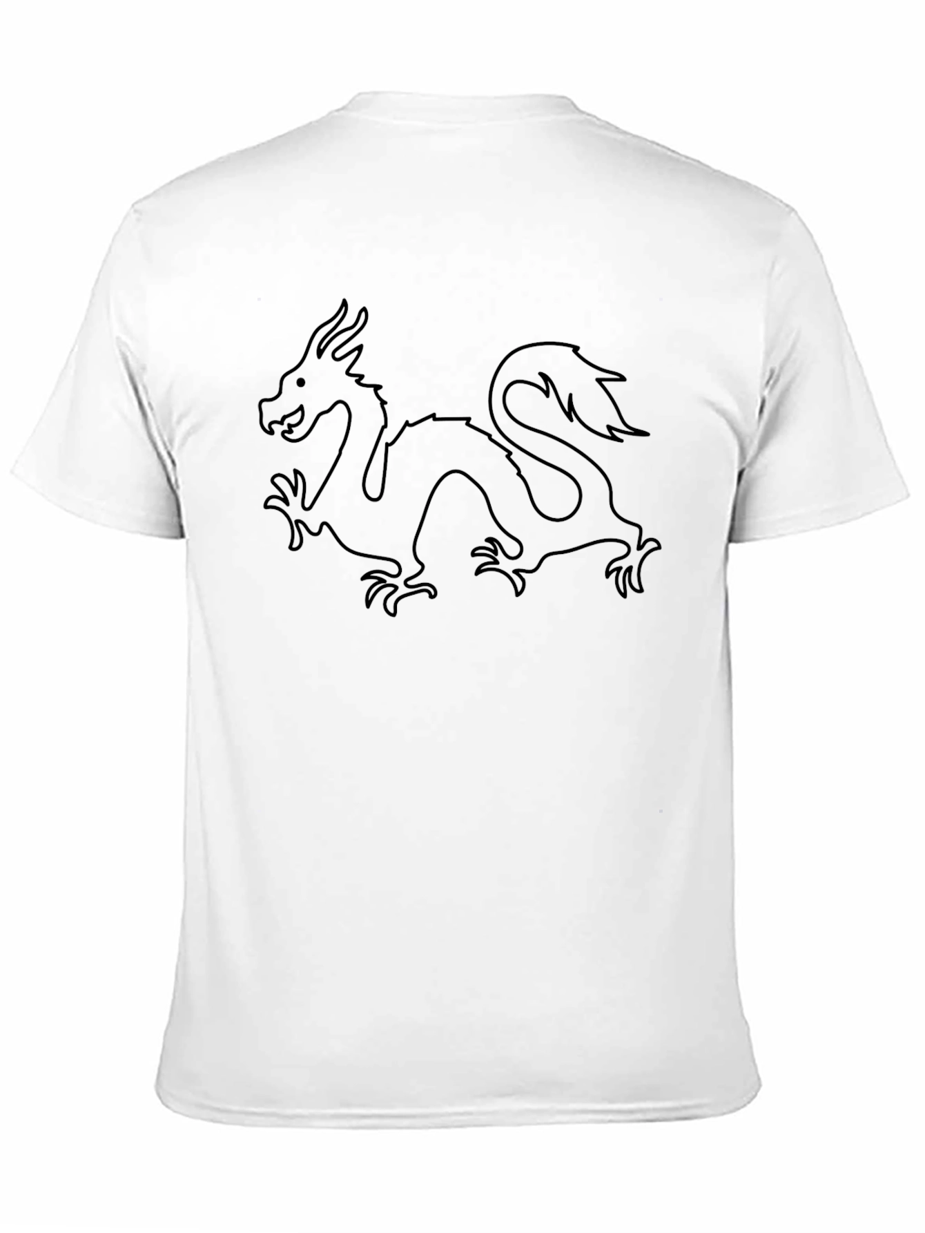Dragon Graphic Black T-Shirt - Mens Crew Neck Tee