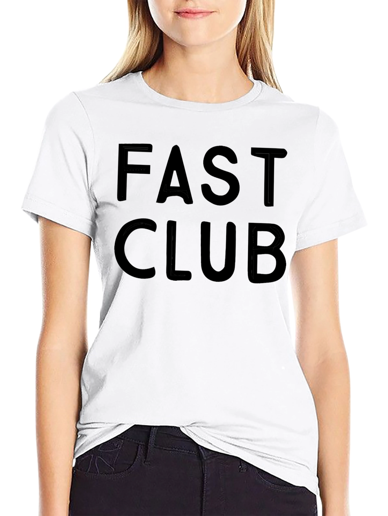 Fast Club Graphic Tee - Stylish Black T-Shirt