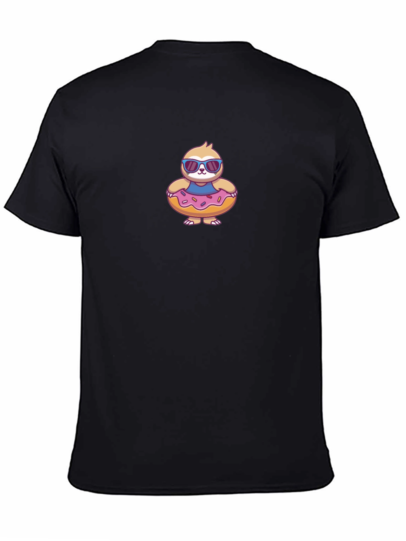Cool Sloth in Donut Float T-Shirt