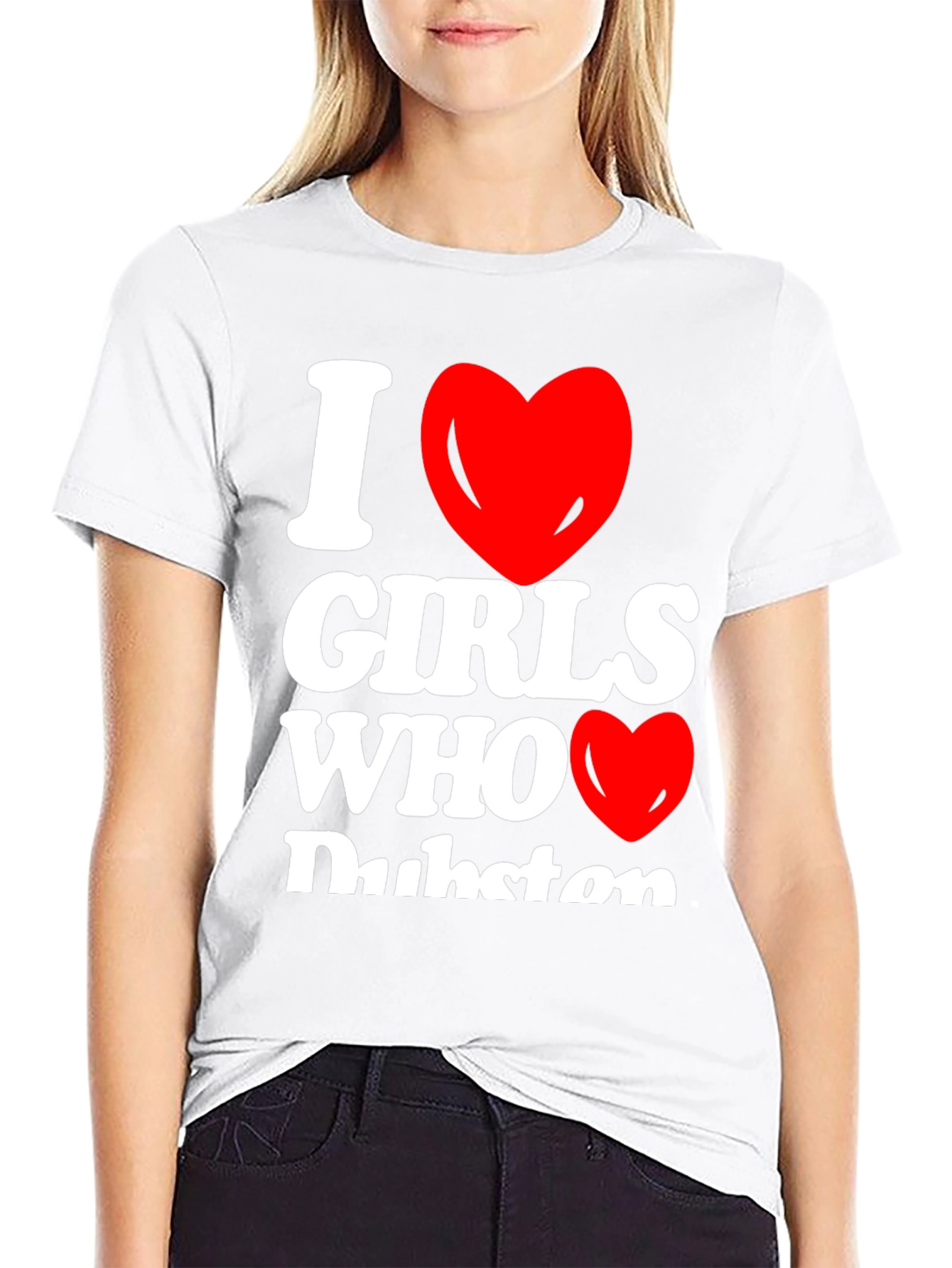 I Heart Girls Who Dubstep Graphic T-Shirt
