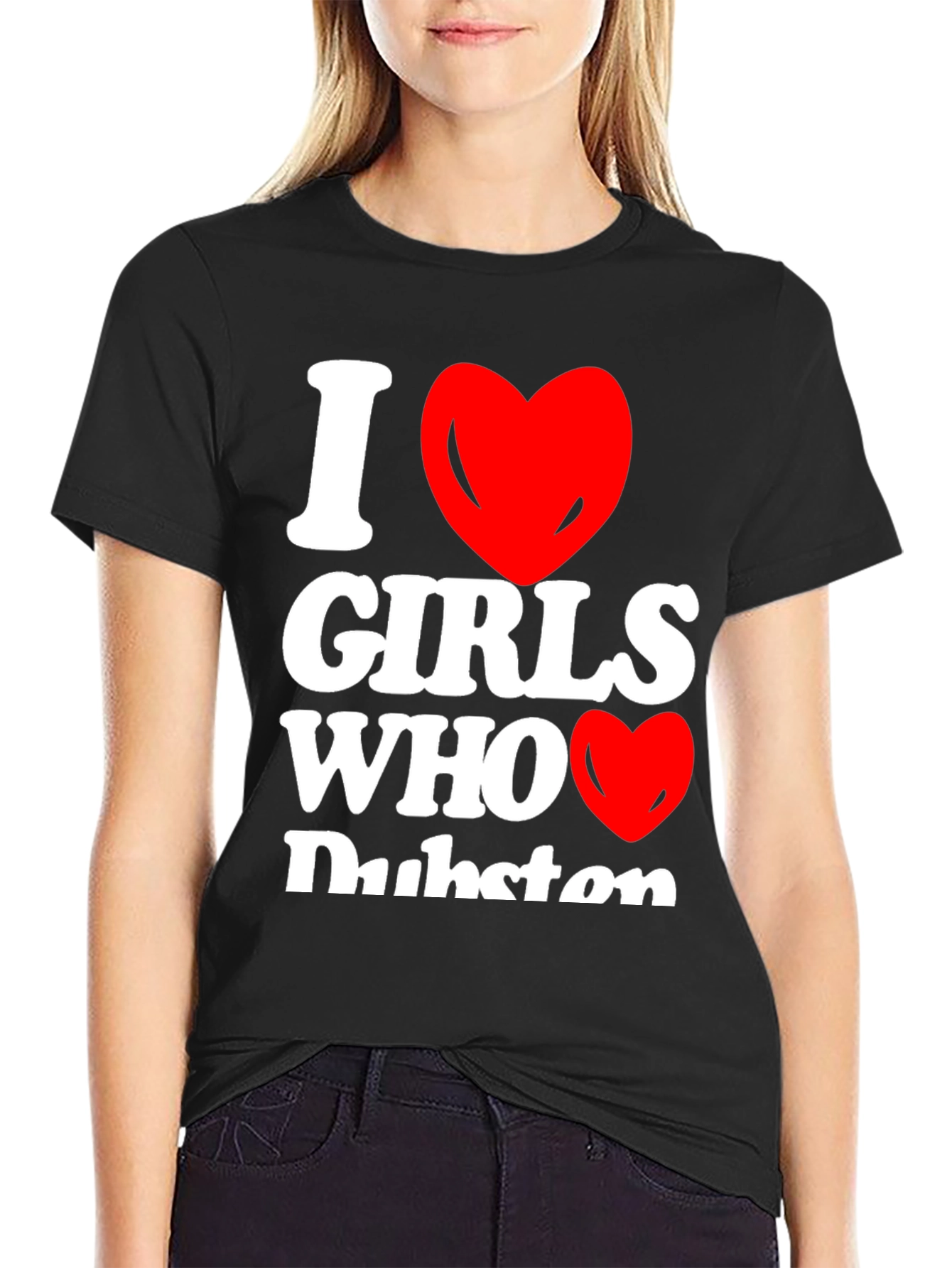I Heart Girls Who Dubstep Graphic T-Shirt
