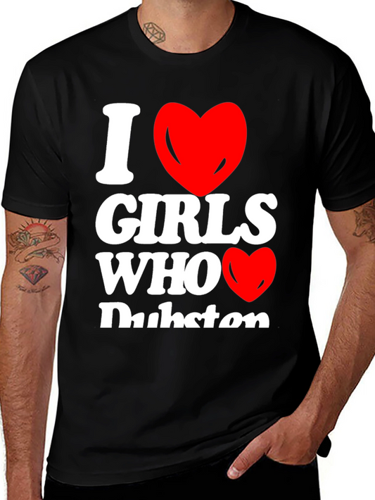 I Heart Girls Who Dubstep Graphic T-Shirt