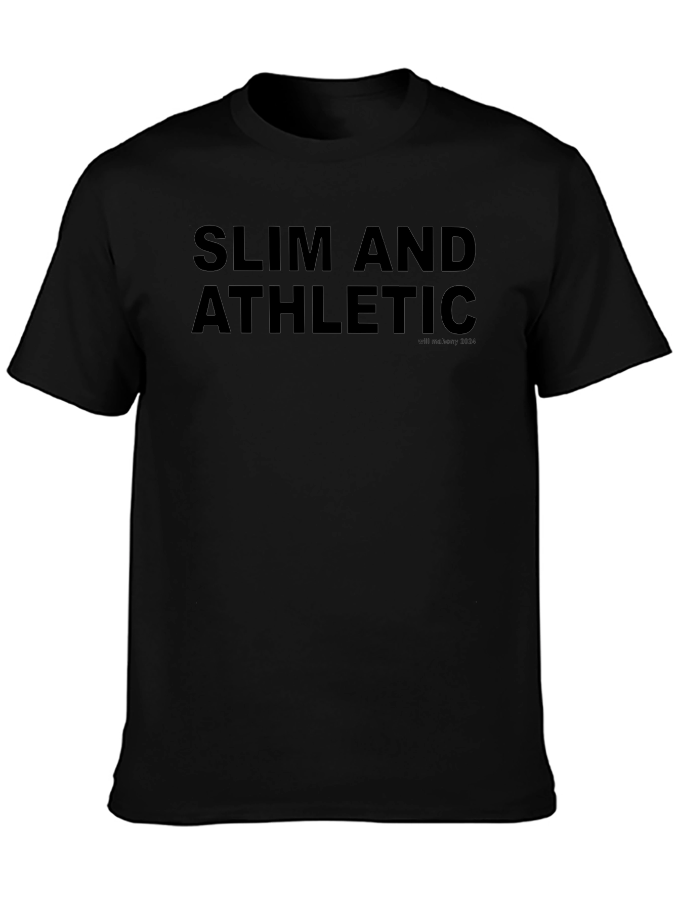 Slim and Athletic Black Tee