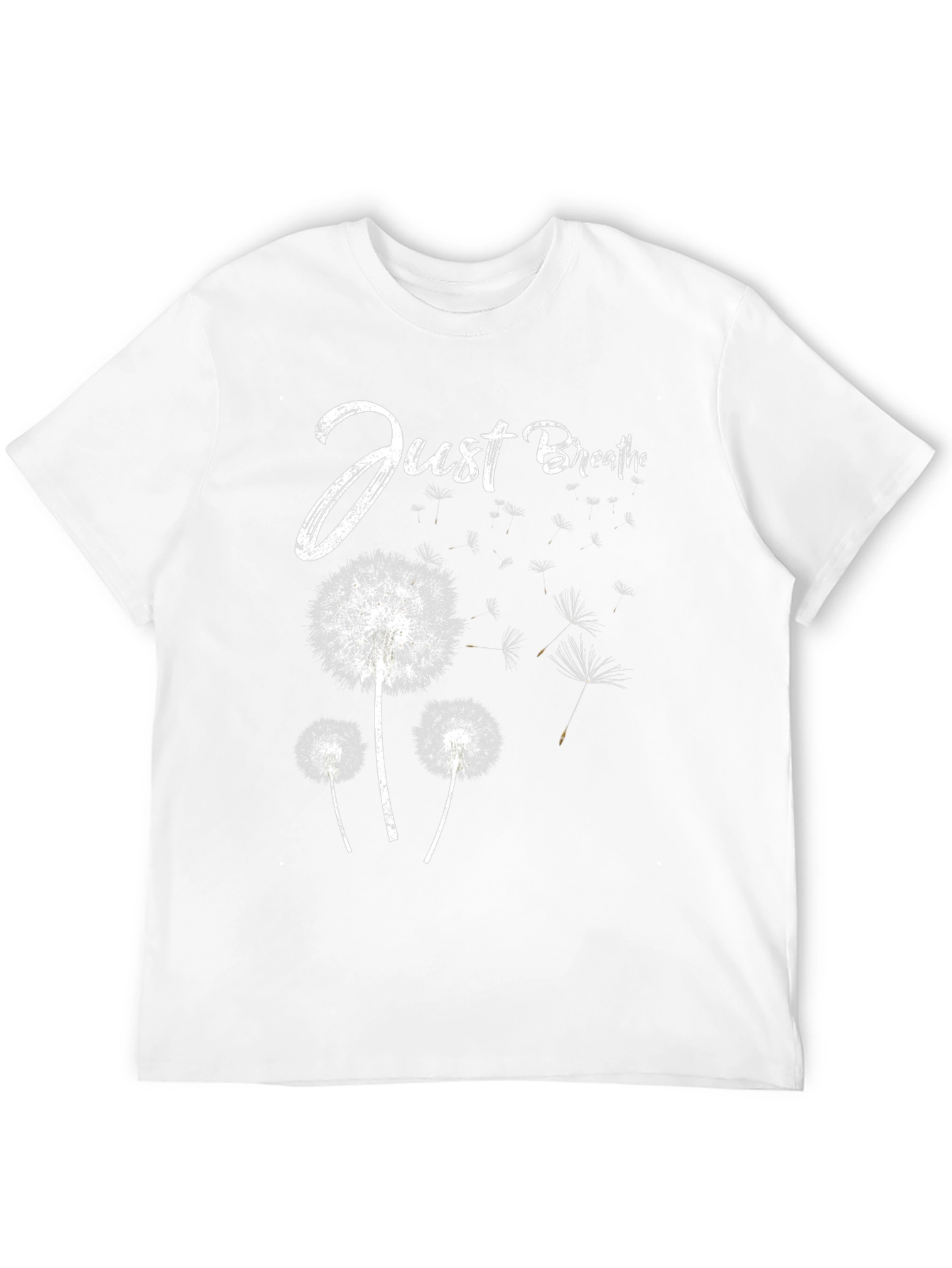 Just Breathe Dandelion Graphic Tee - Relaxed Fit