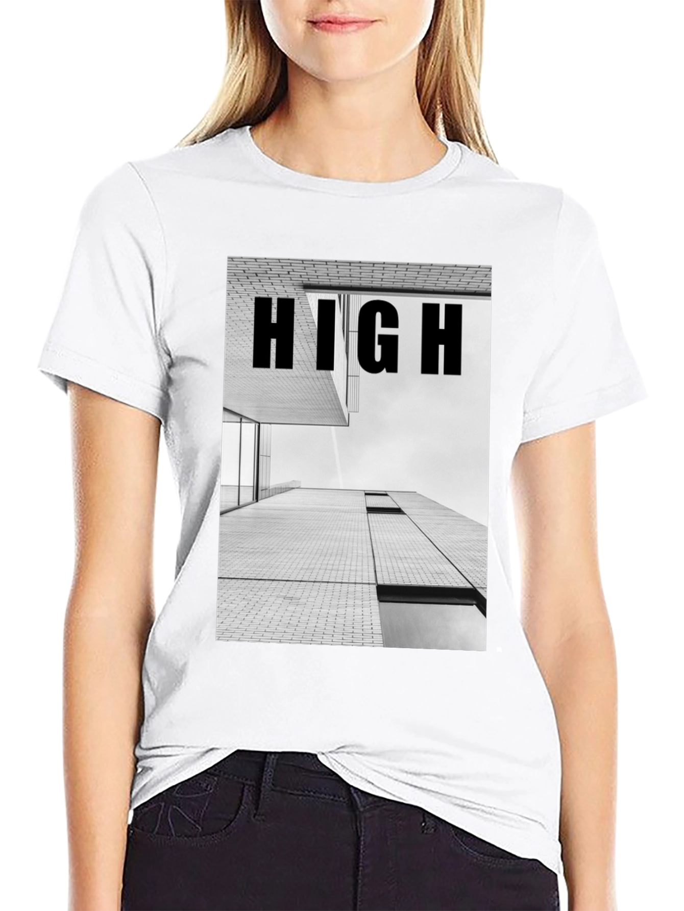 High Building Graphic Tee - Modern Streetwear Shirt