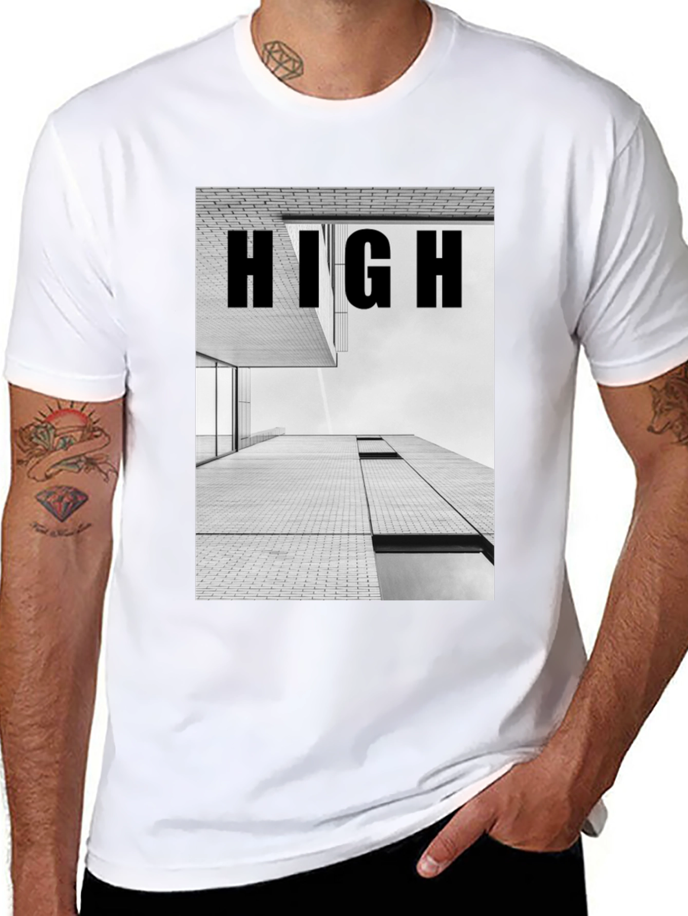High Building Graphic Tee - Modern Streetwear Shirt