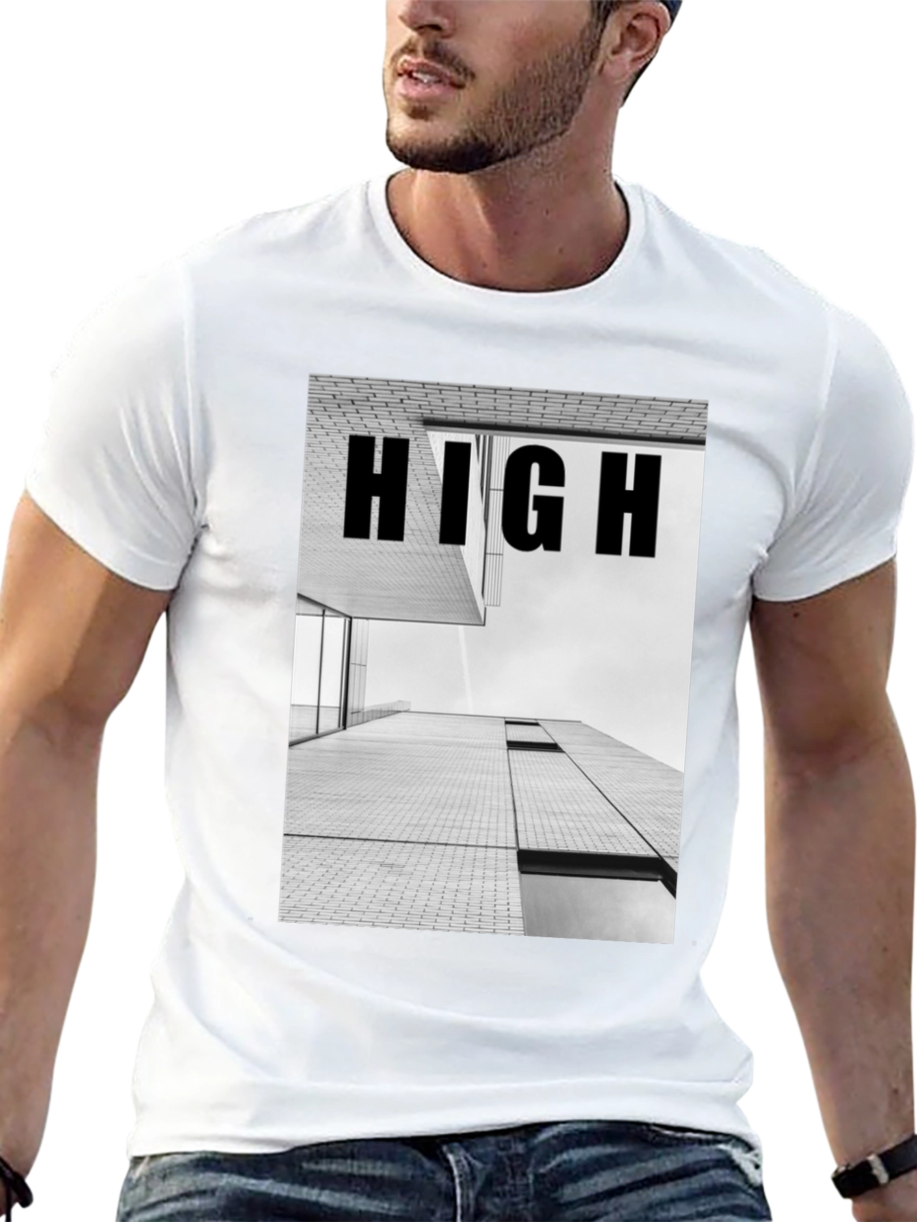 High Building Graphic Tee - Modern Streetwear Shirt