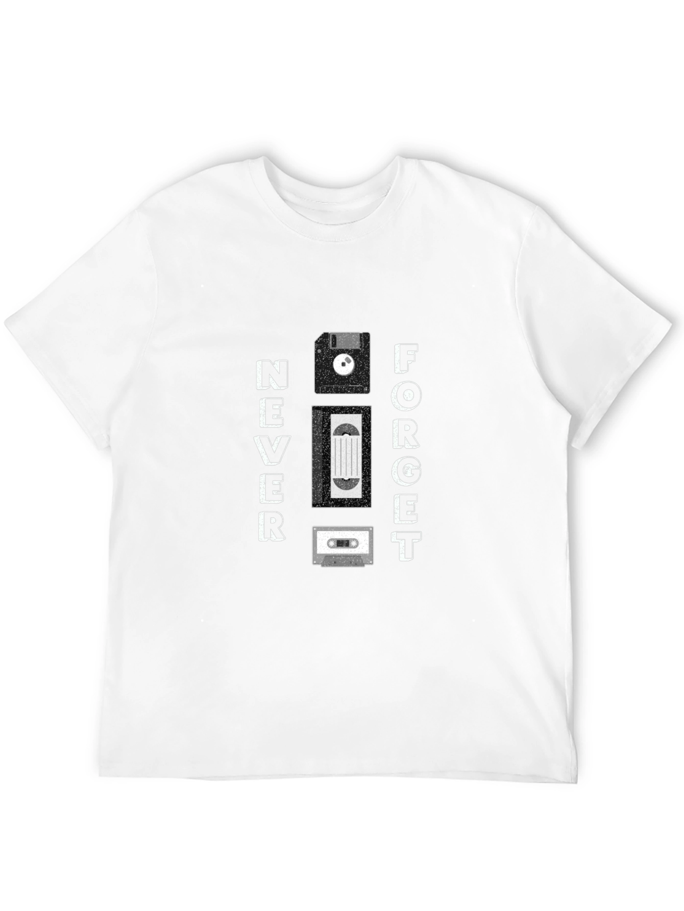 Never Forget Retro Tech T-Shirt
