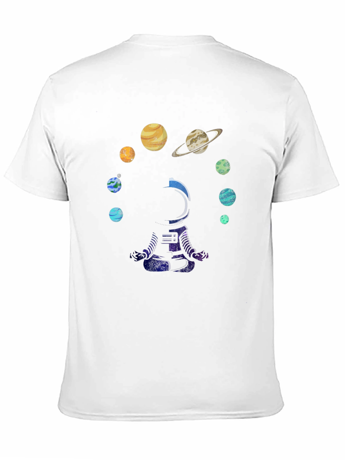 Astronaut Solar System Graphic T-Shirt