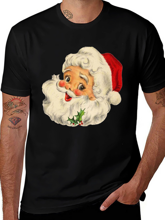 Vintage Santa Graphic Tee - Holiday Cheer