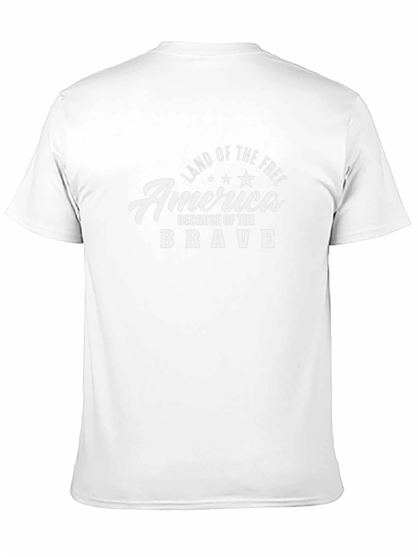 America Land of the Free Patriotic Graphic T-Shirt