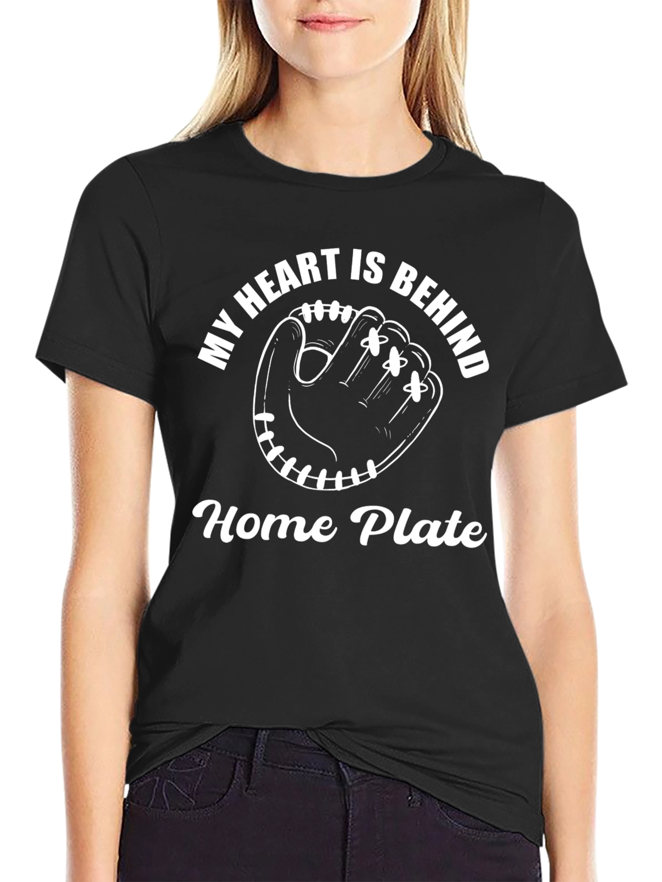 Baseball Glove Heart T-Shirt
