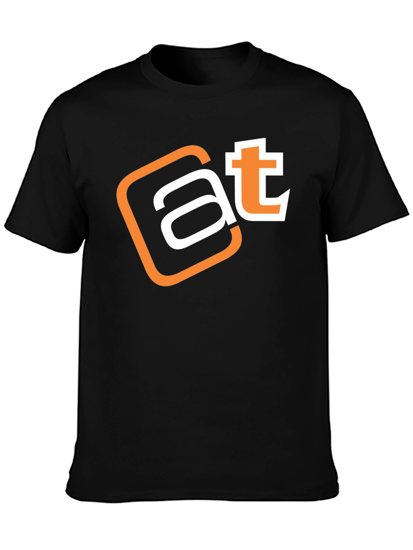 AT Logo Black T-Shirt - Modern Graphic Tee