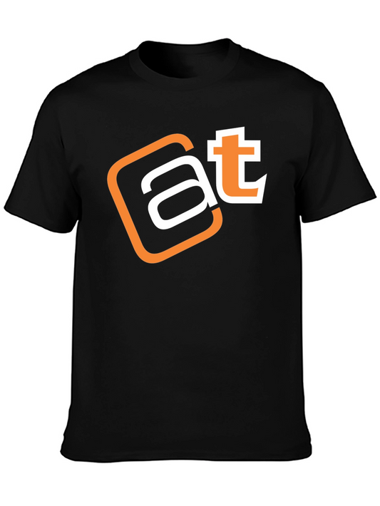 AT Logo Black T-Shirt - Modern Graphic Tee