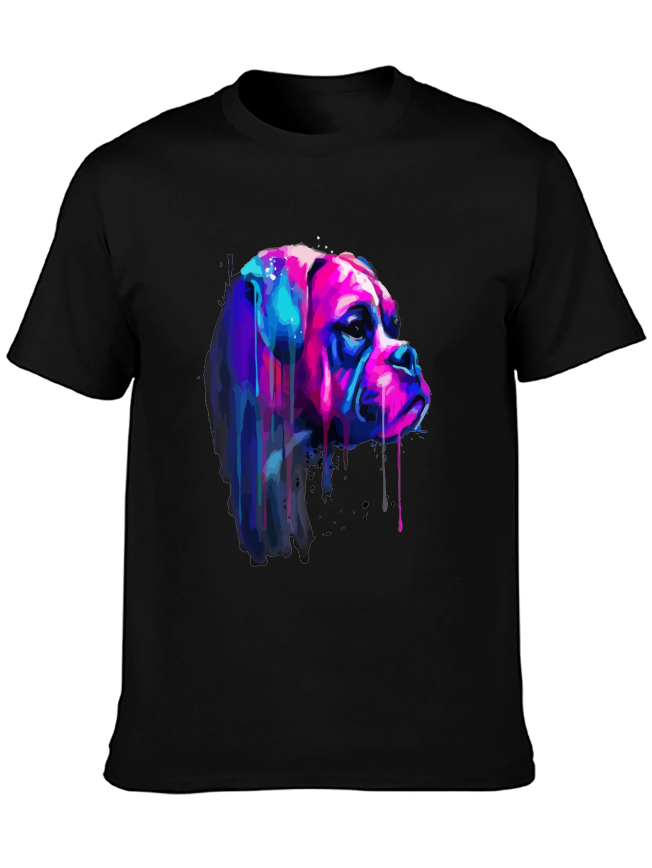 Abstract Dog Art Print T-Shirt