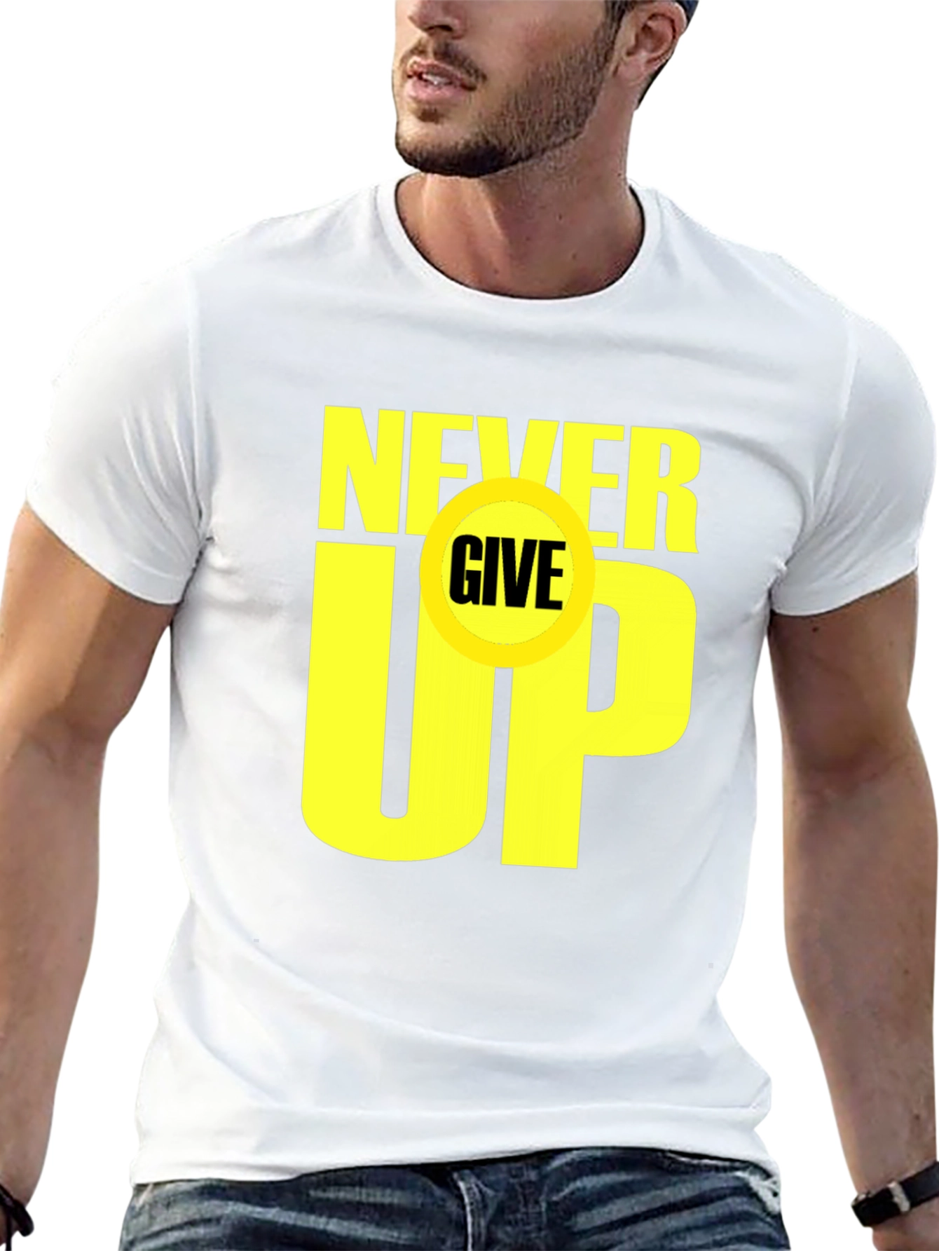 Never Give Up T-Shirt - Motivational Graphic Tee