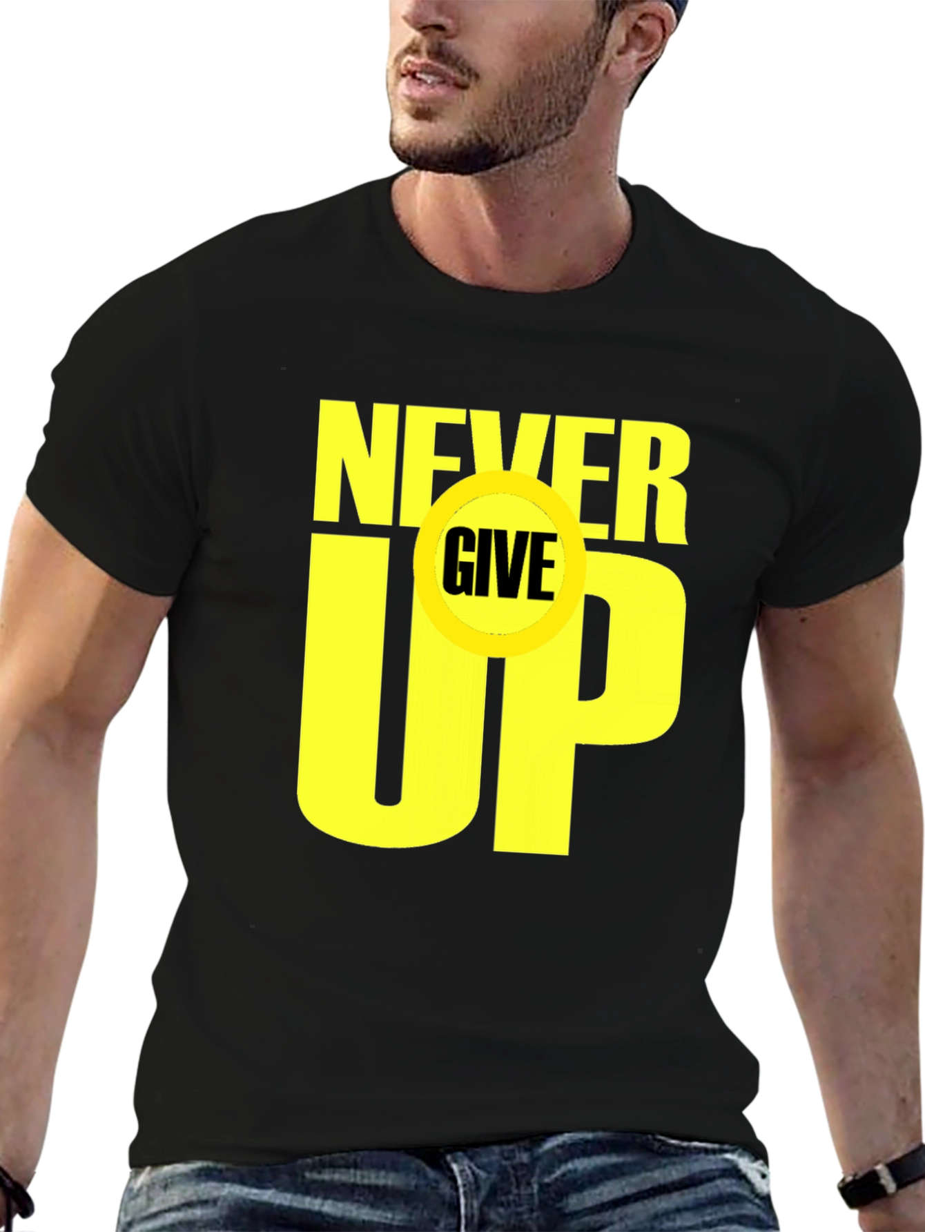 Never Give Up T-Shirt - Motivational Graphic Tee