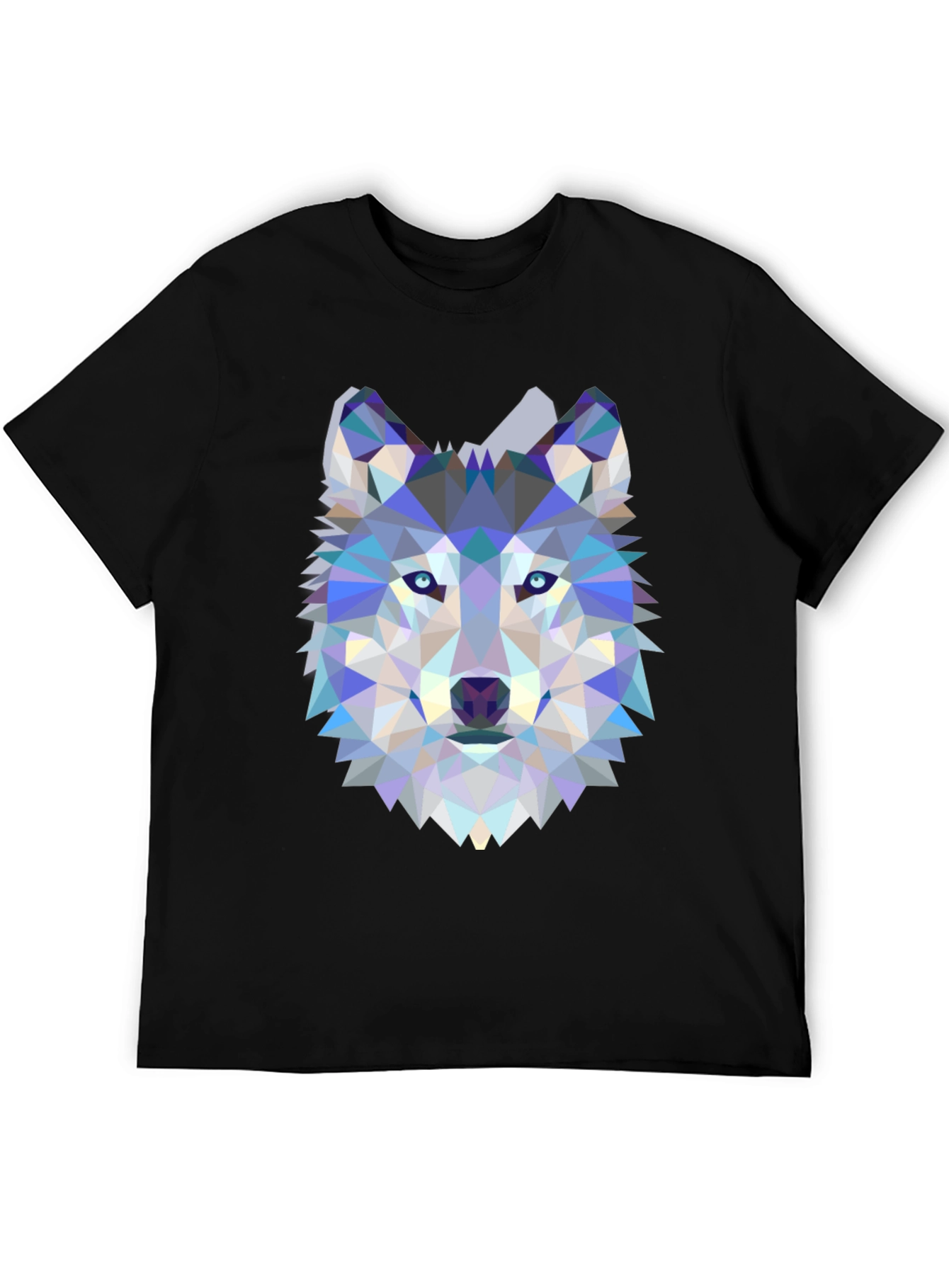 Geometric Wolf Graphic T-Shirt