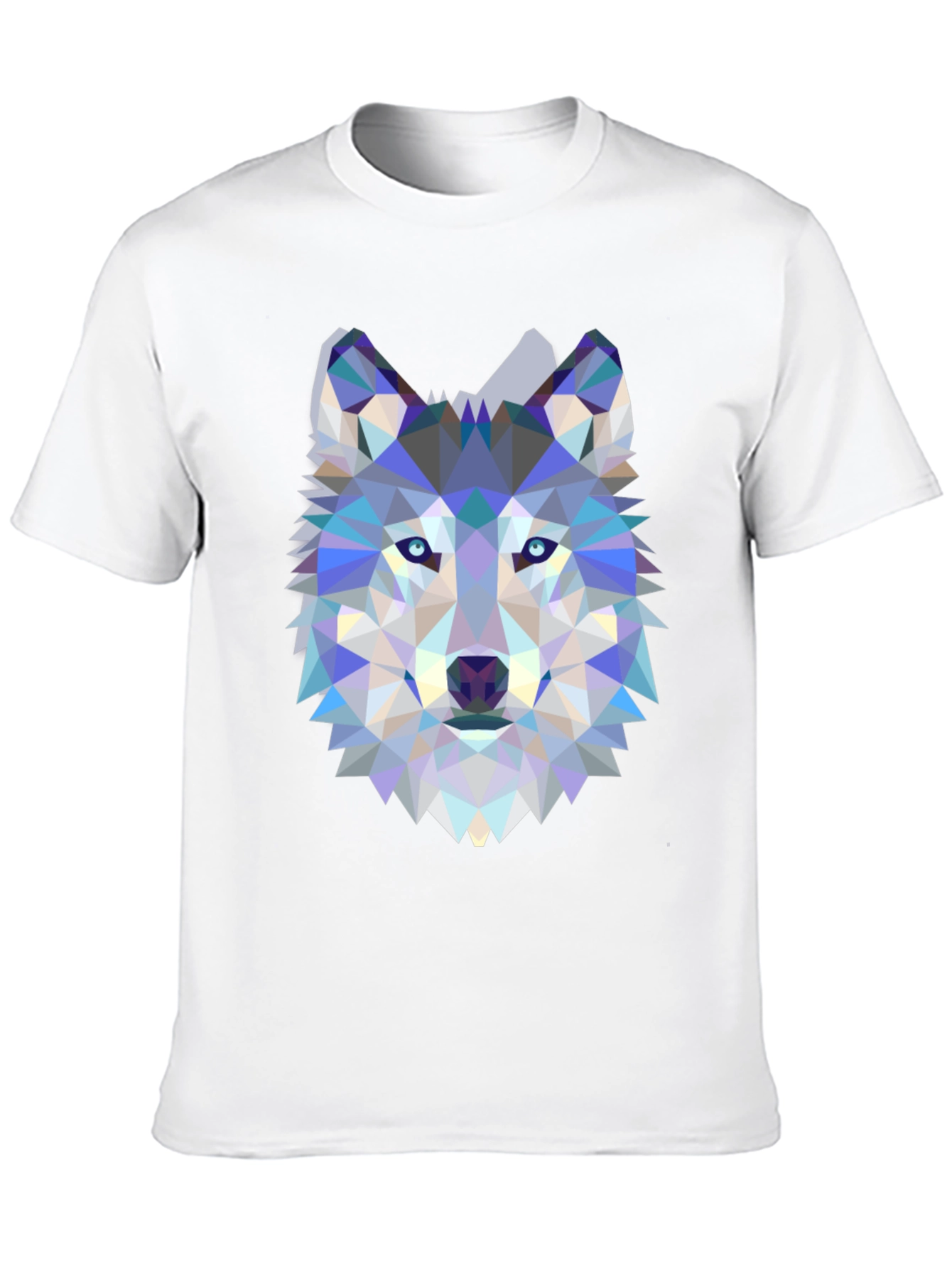 Geometric Wolf Graphic T-Shirt