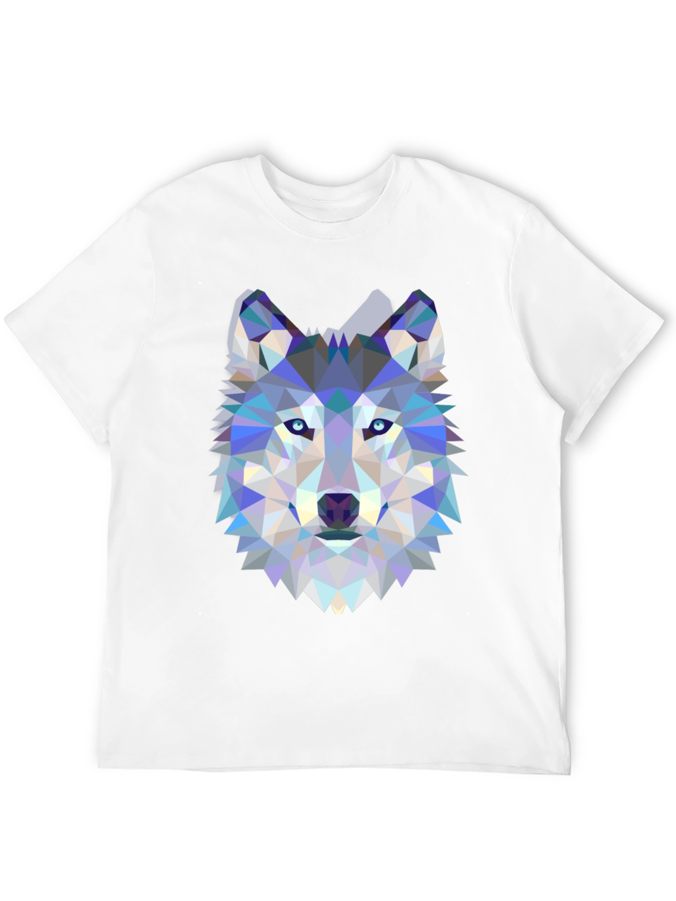 Geometric Wolf Graphic T-Shirt