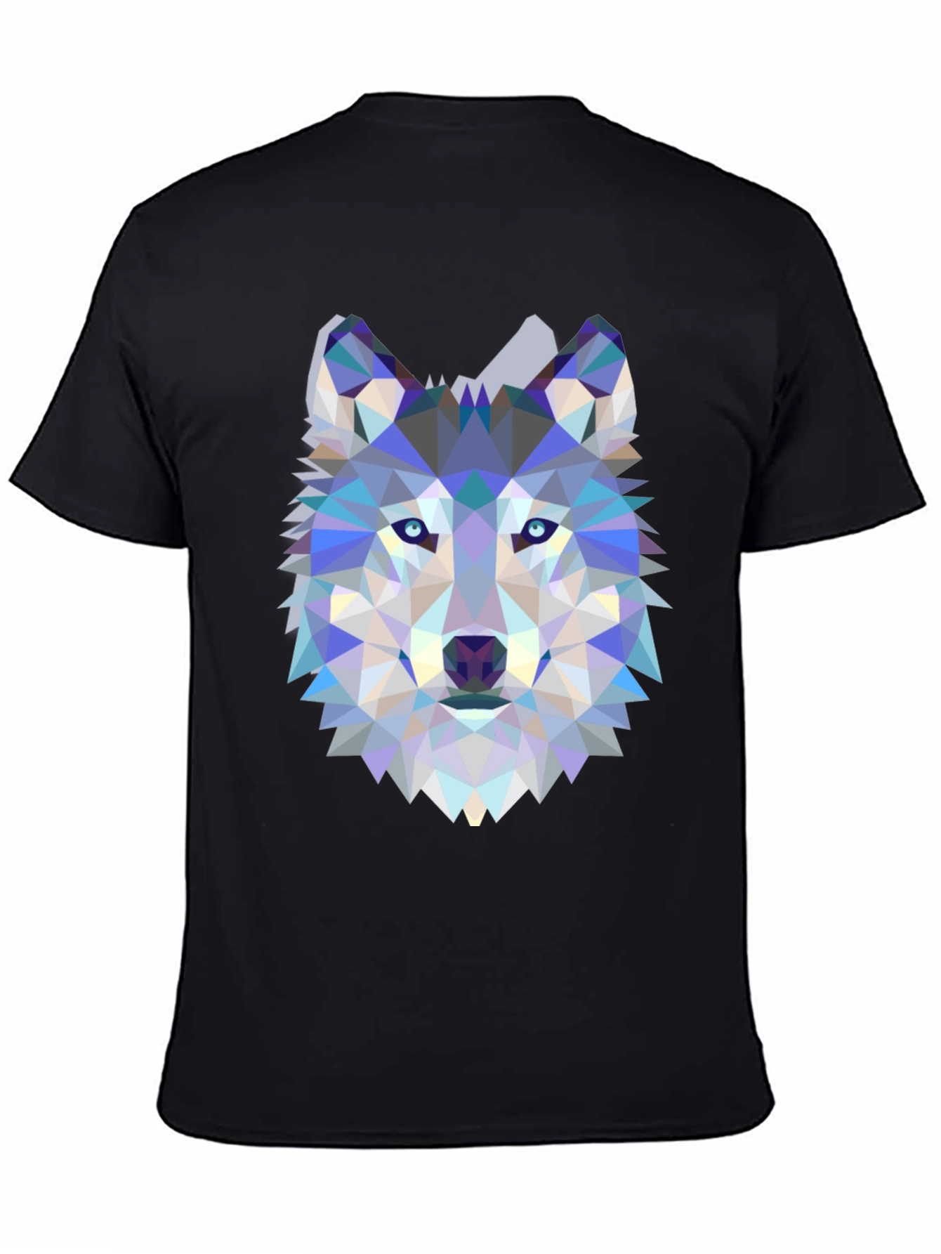 Geometric Wolf Graphic T-Shirt