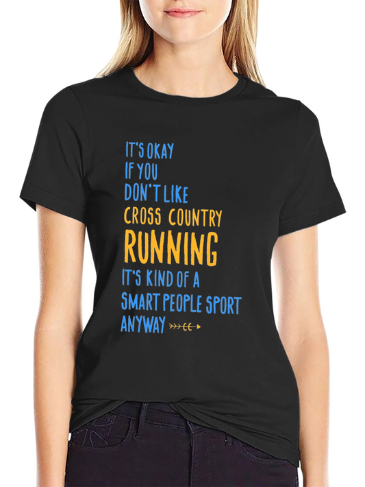 Funny Cross Country Running Smart People Sport T-Shirt